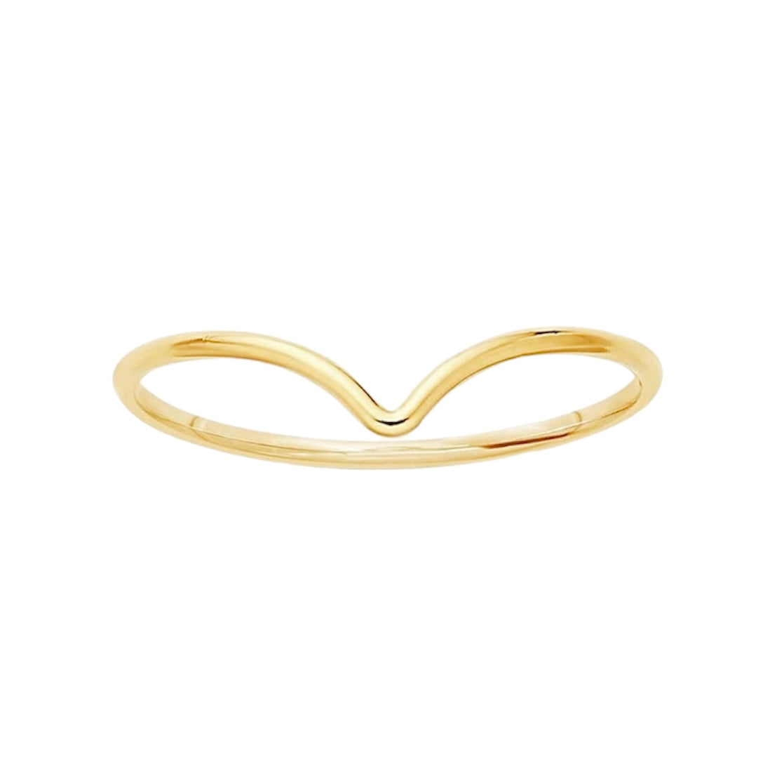 gold filled chevron ring