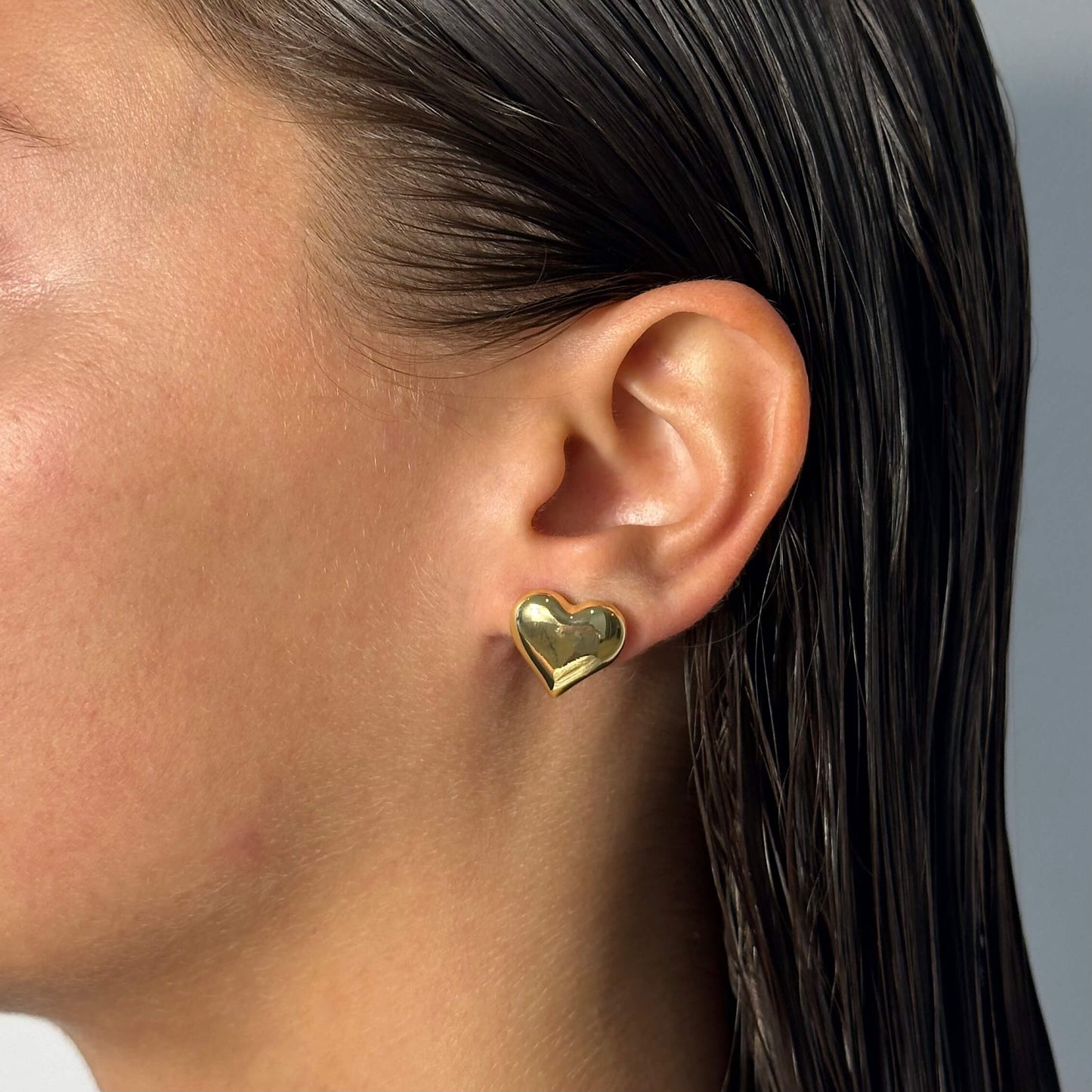 Heart Dome Earrings
