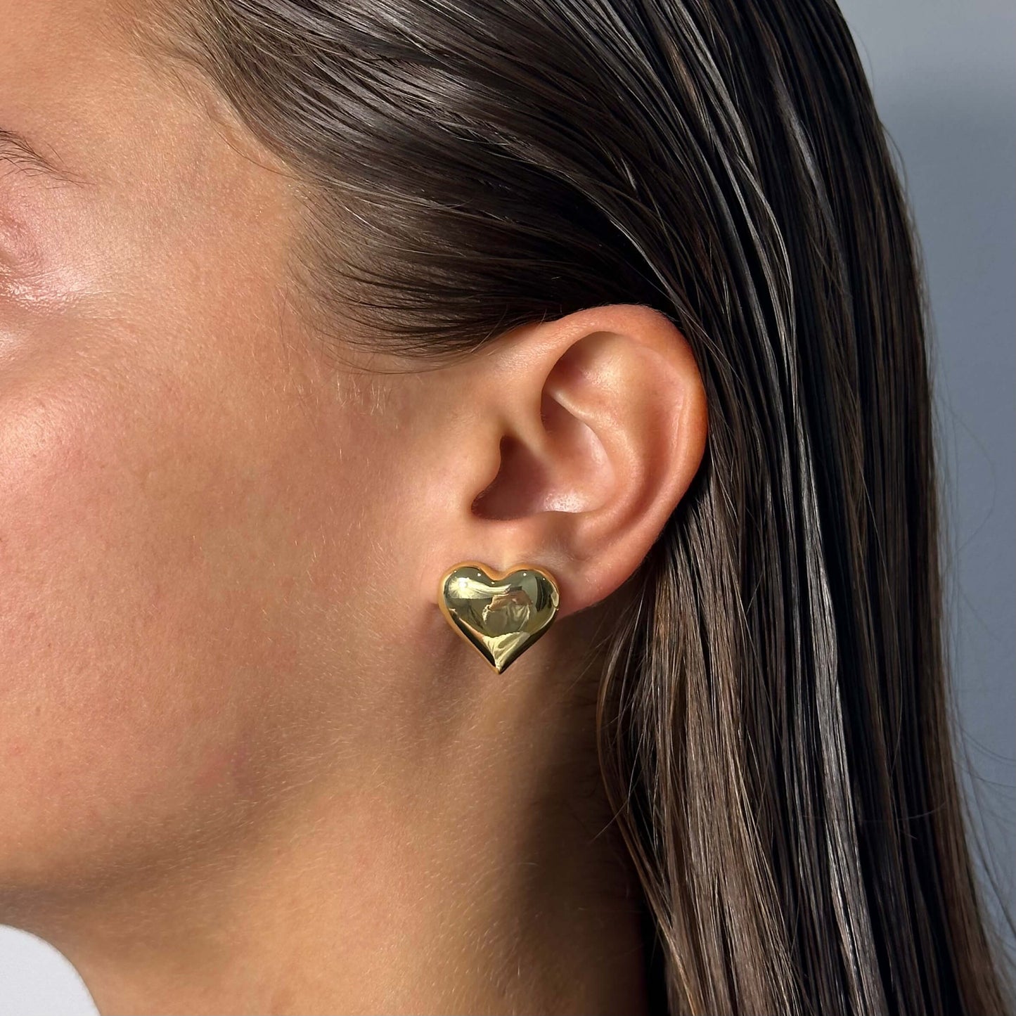 Heart Dome Earrings