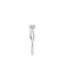 14k Freeform Oval Diamond Ring