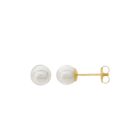 14k freshwater pearl studs