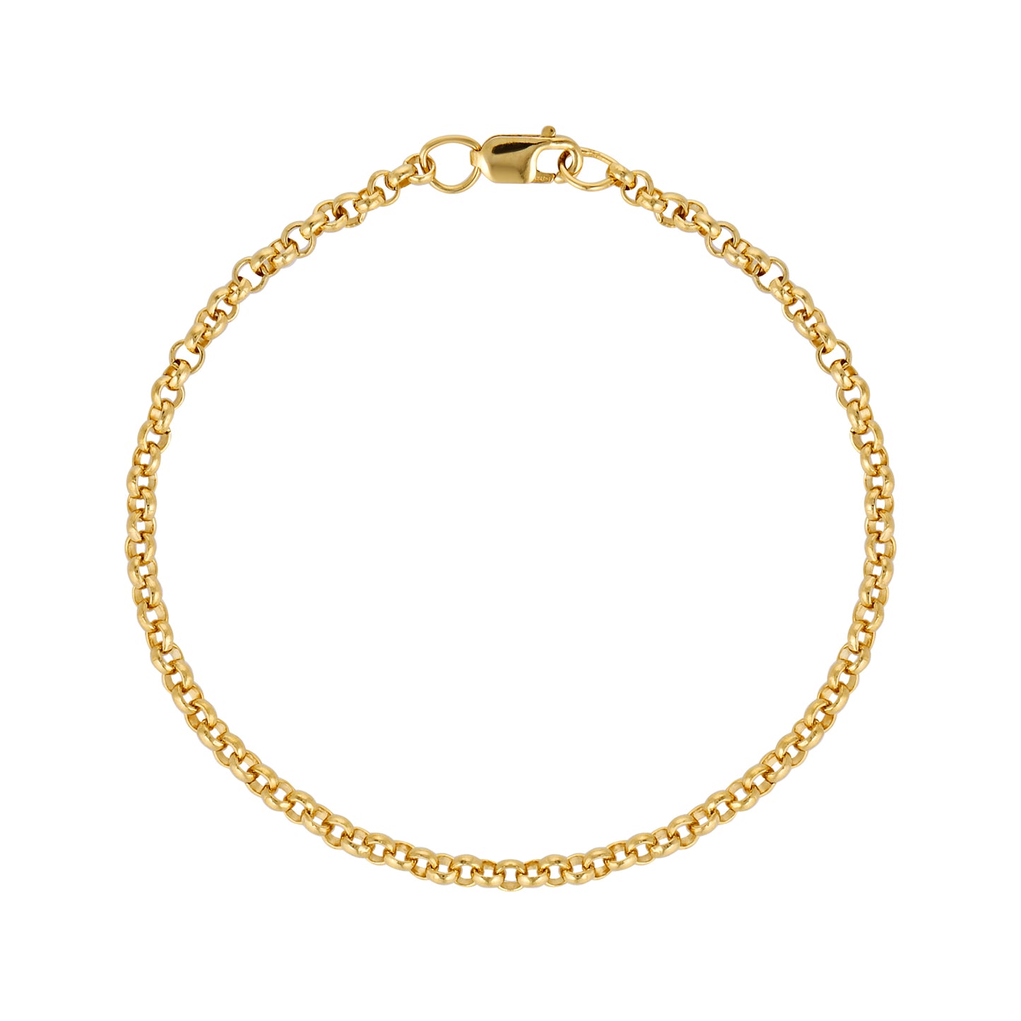 14k gold filled classic timeless rolo chain bracelet 