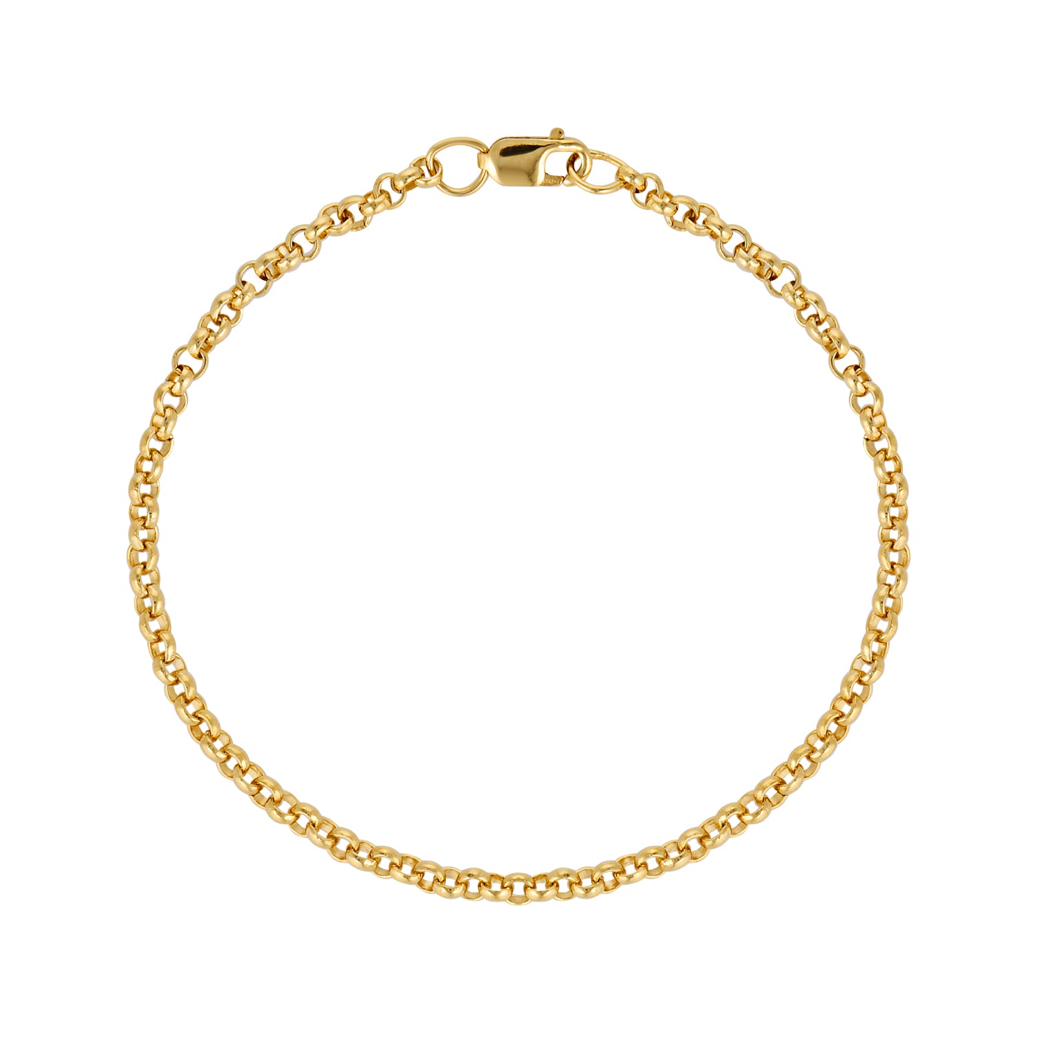 14k gold filled classic timeless rolo chain bracelet 
