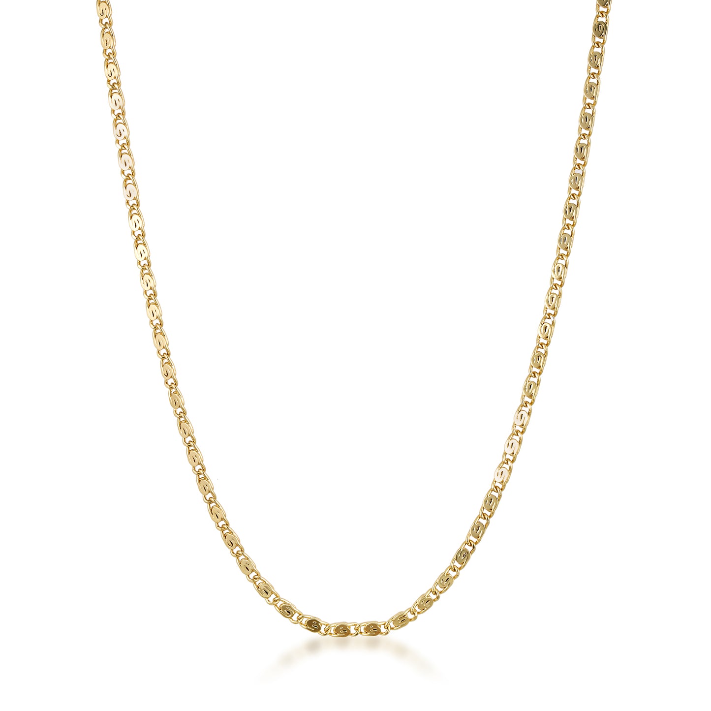 14k gold filled dainty timeless classic scroll chain necklace