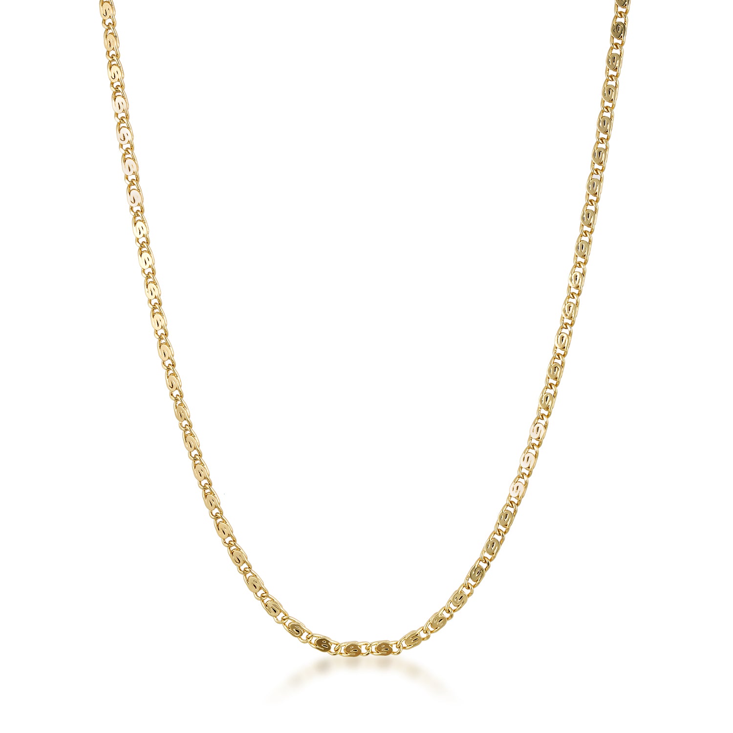 14k gold filled dainty timeless classic scroll chain necklace