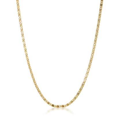 14k gold filled dainty timeless classic scroll chain necklace