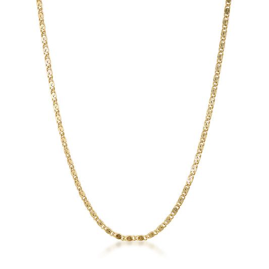 14k gold filled dainty timeless classic scroll chain necklace
