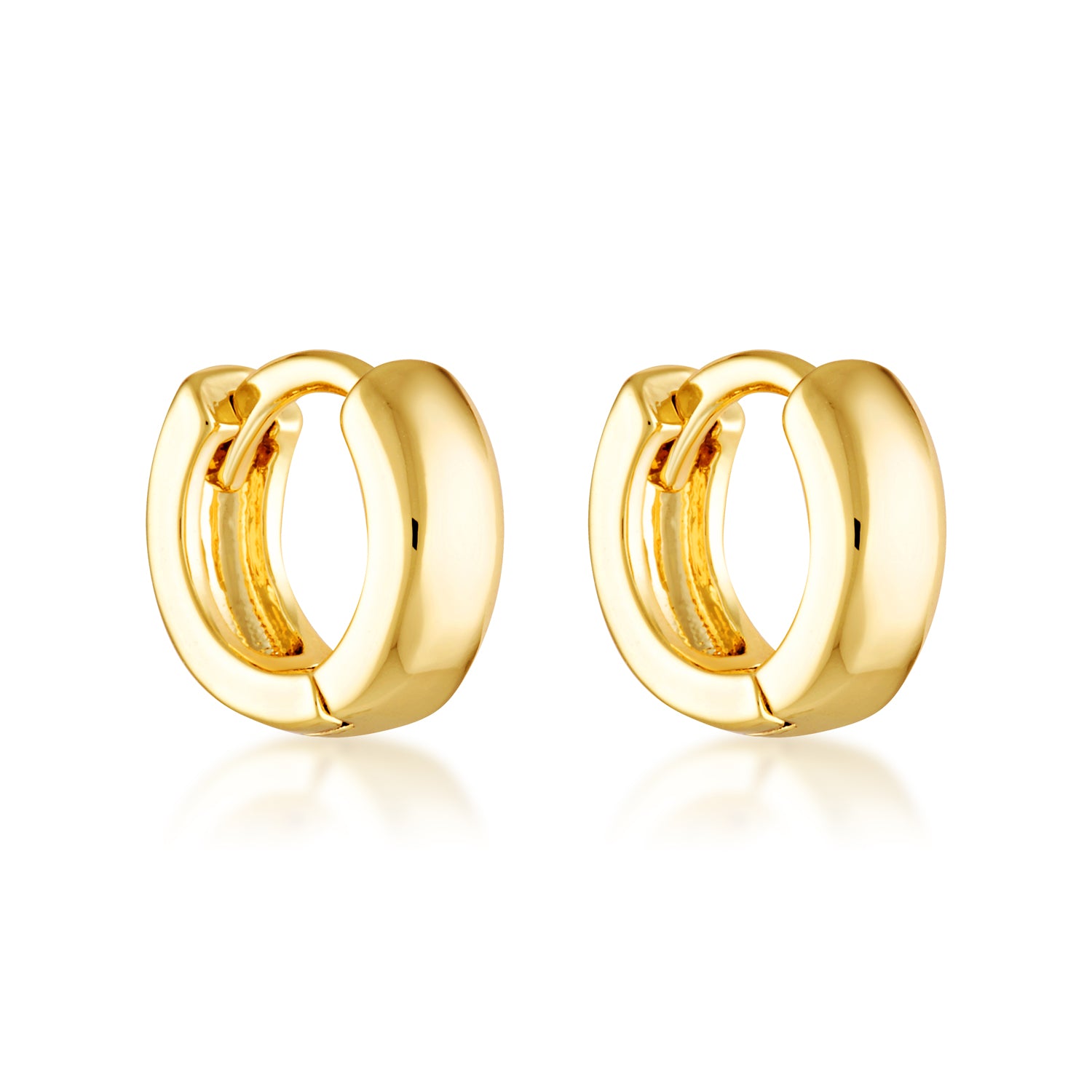 14k gold filled staple classic timeless huggie hoops