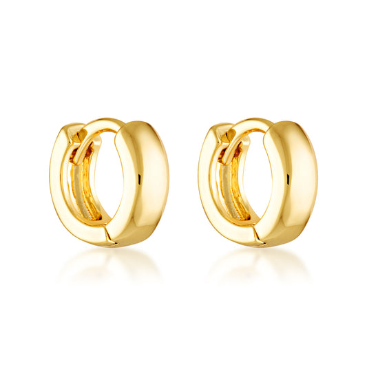 14k gold filled staple classic timeless huggie hoops