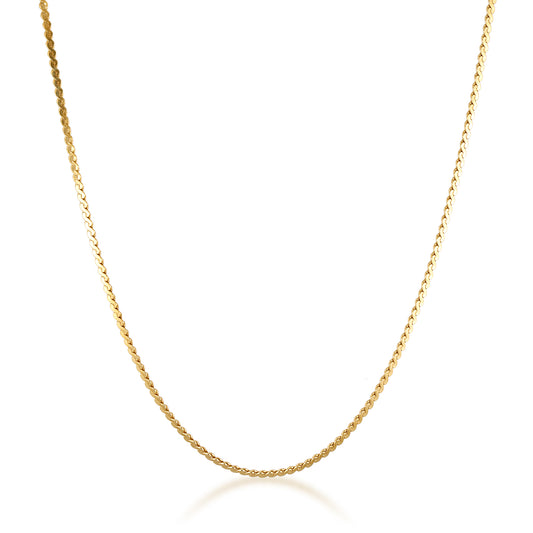 14k gold filled statement dainty timeless classic scroll chain necklace 