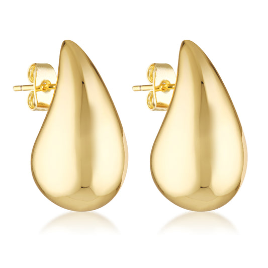 14k gold filled teardrop statement earrings