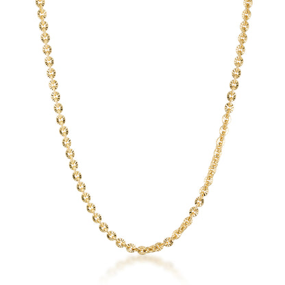 14k gold filled vintage classic textured chain timeless statement necklace 