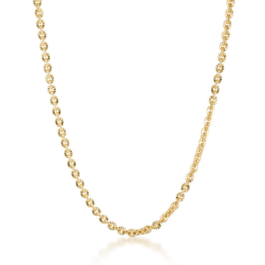 14k gold filled vintage classic textured chain timeless statement necklace 