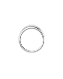 14k Oval Diamond Dome Ring