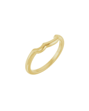14k Double Pear Contour Band