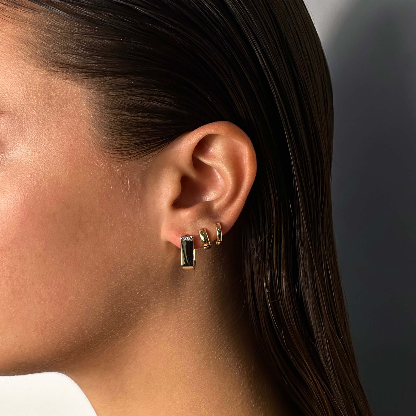 Pavé Lined Earrings
