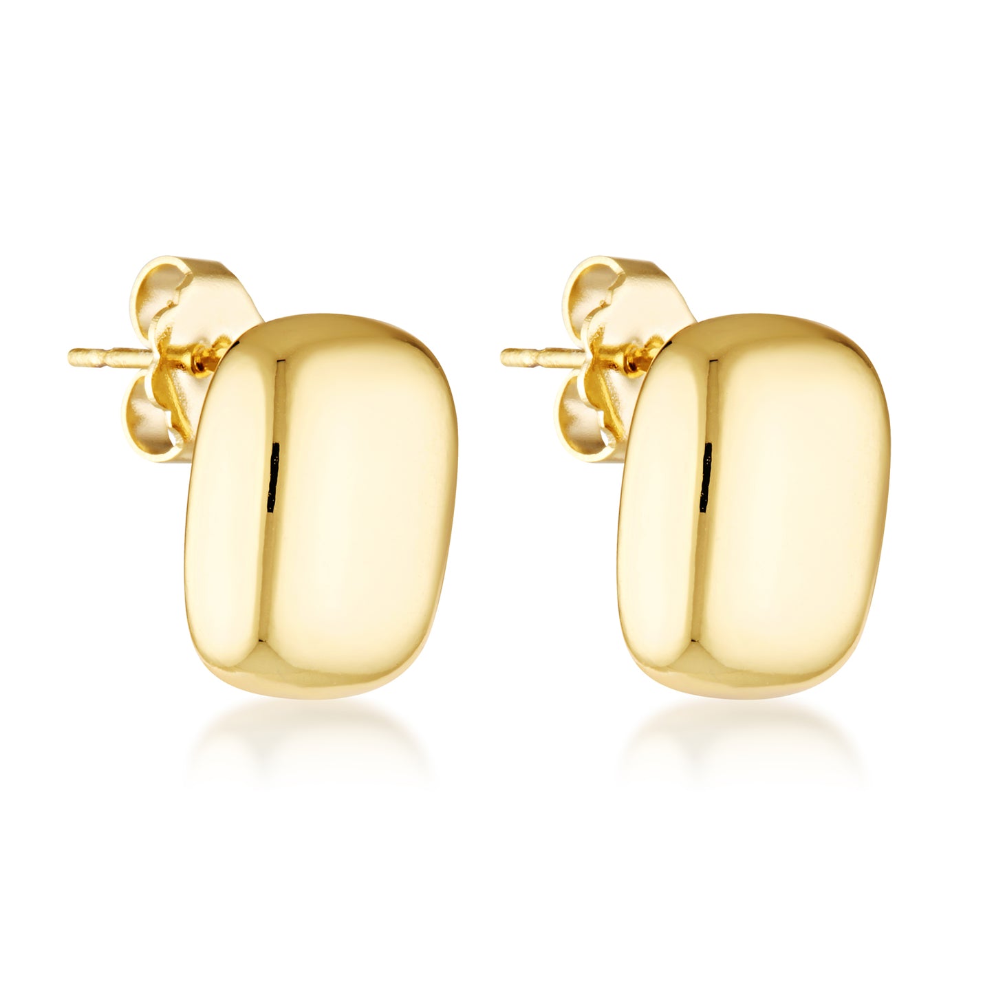 Rectangle Dome Earrings