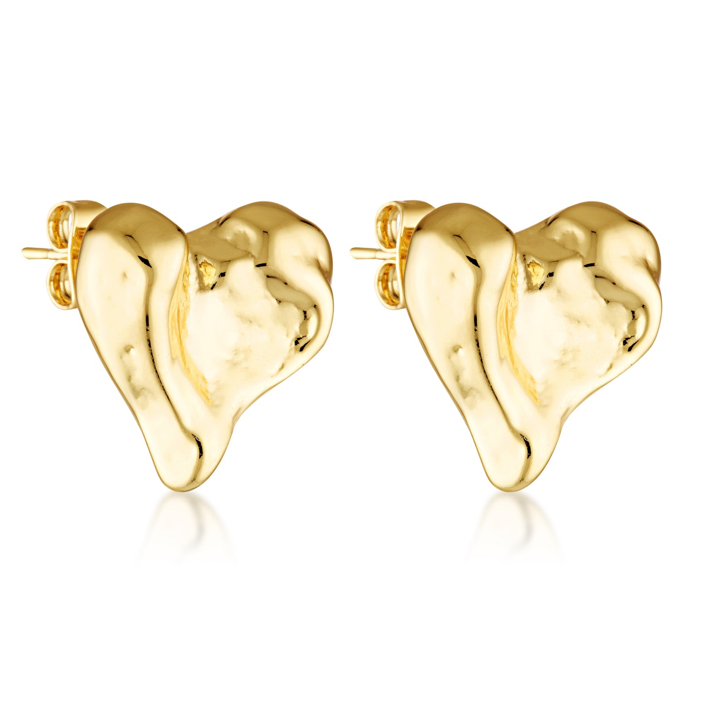 Sculpted Heart Earrings