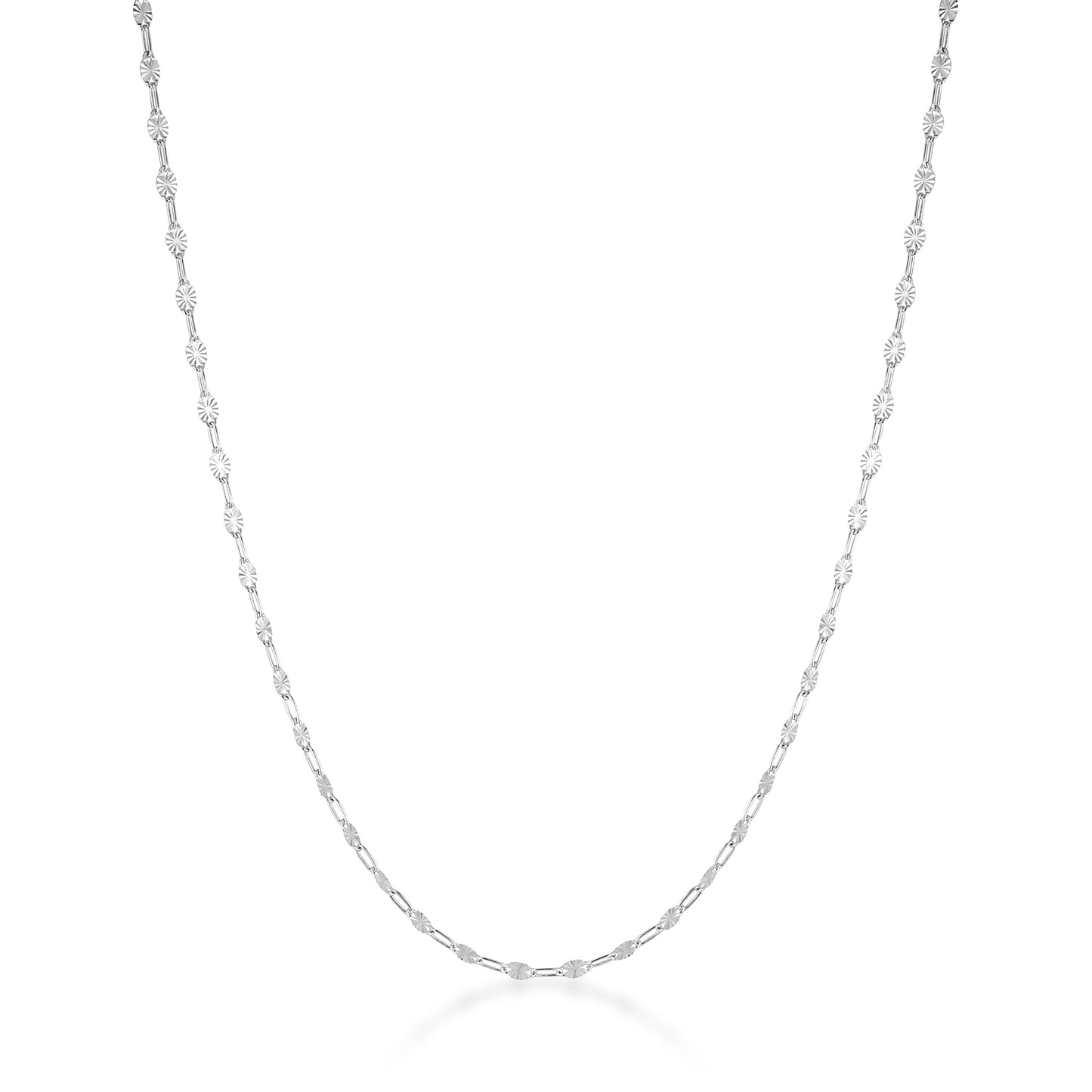 Patterned Cable Necklace