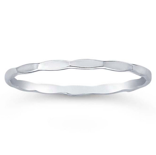 Faceted Ring - Silver