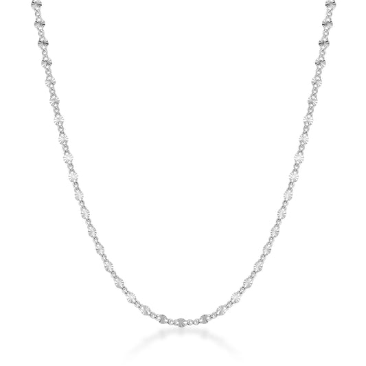 dainty detailed sterling silver necklace