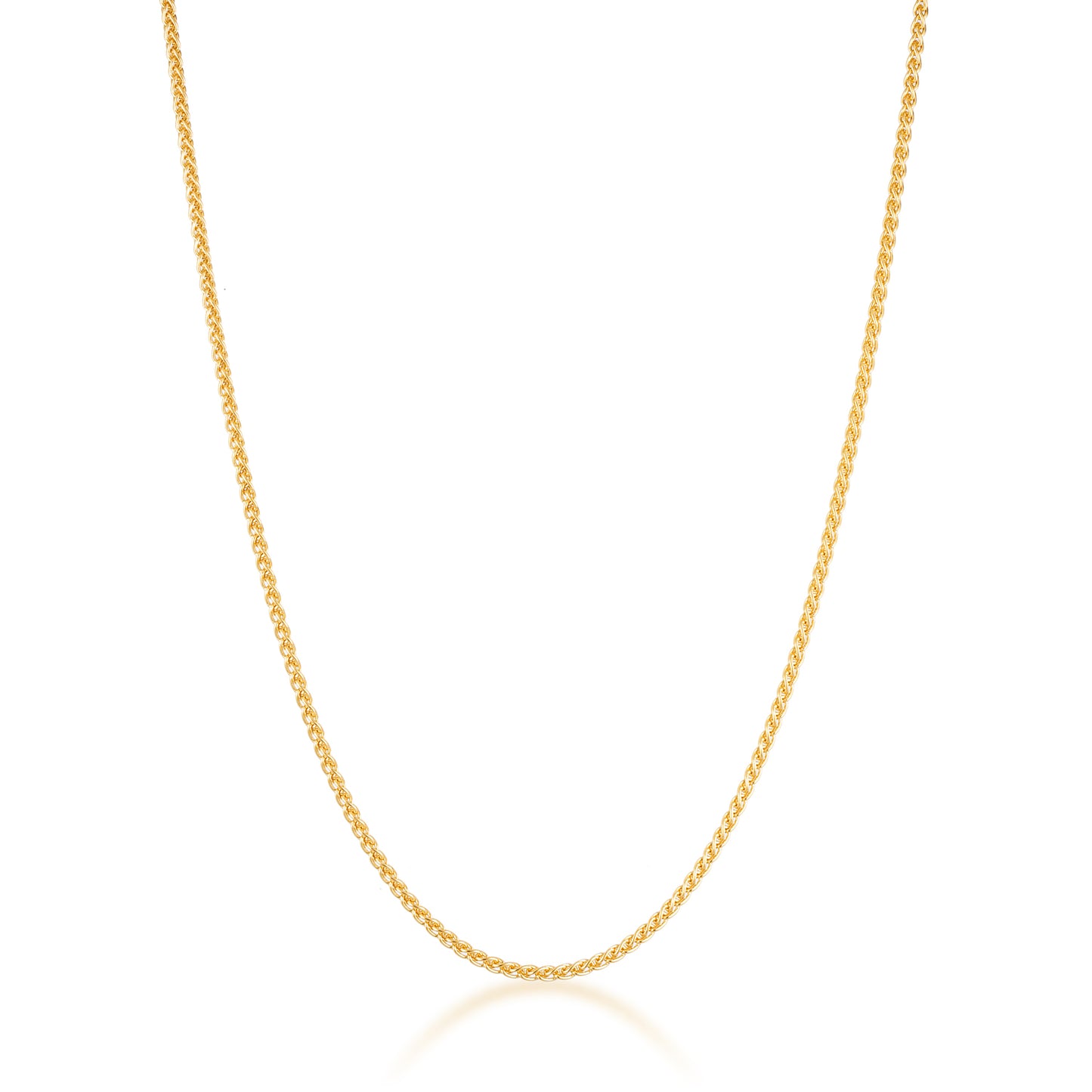 gold filled classic foxtail chain necklace