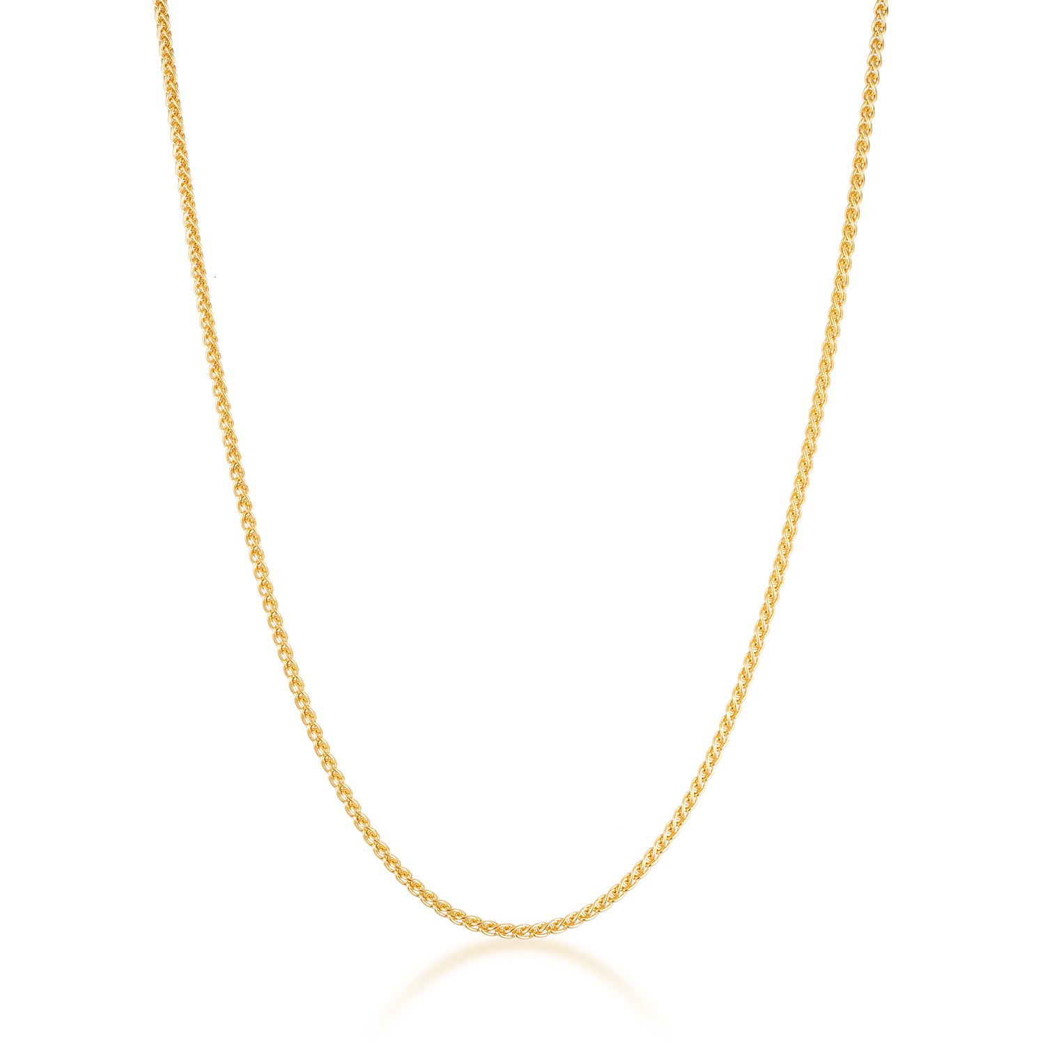 gold filled classic foxtail chain necklace