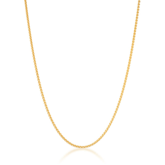 gold filled classic foxtail chain necklace