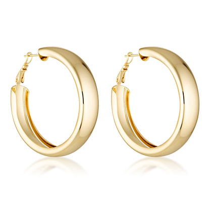 gold filled classic statement hoops 