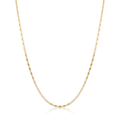 gold filled dainty cross scroll necklace