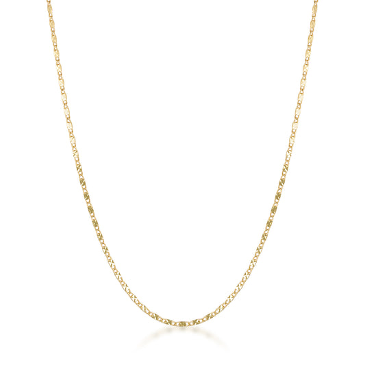 gold filled dainty cross scroll necklace