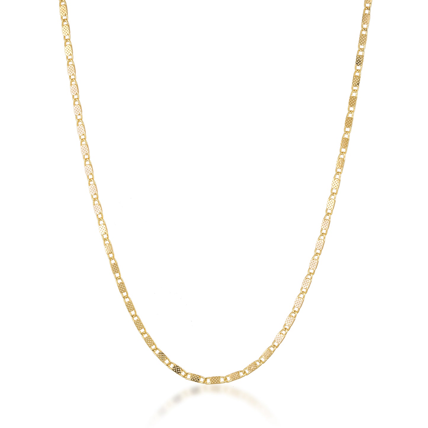 gold filled dainty dotted scroll necklace