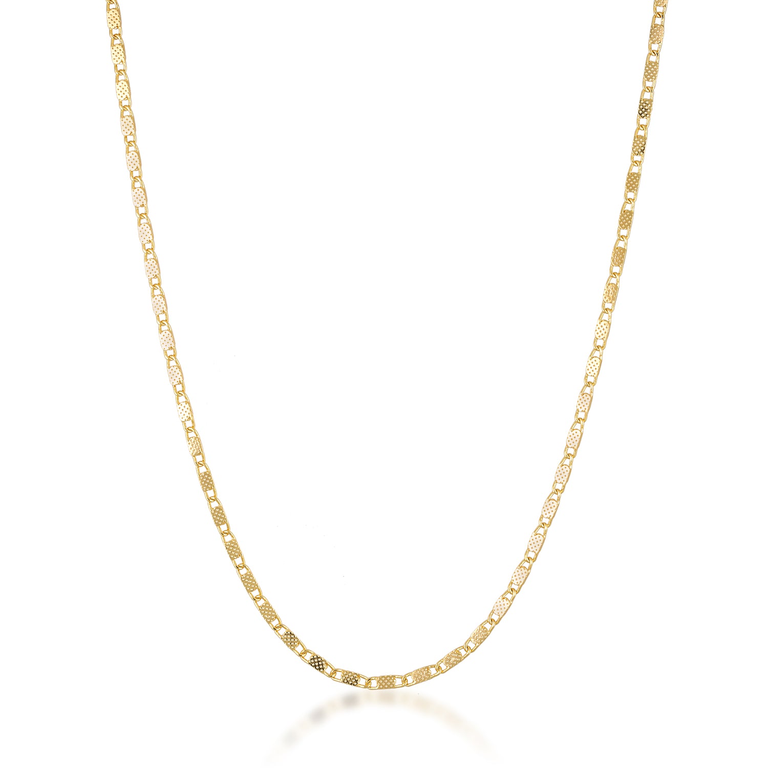 gold filled dainty dotted scroll necklace