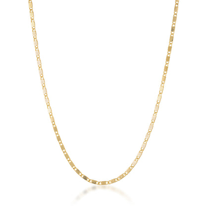 gold filled dainty dotted scroll necklace