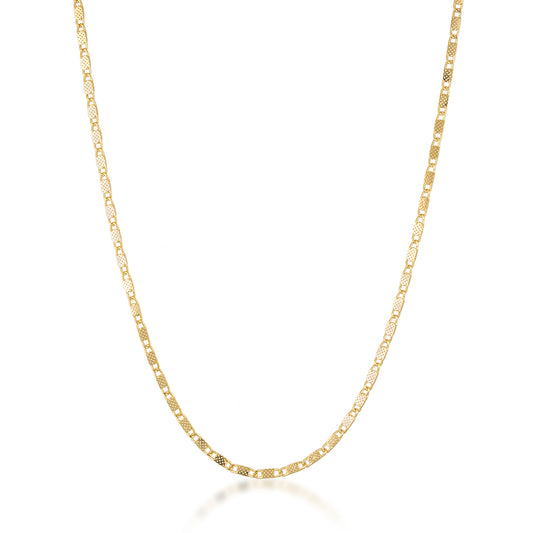 gold filled dainty dotted scroll necklace