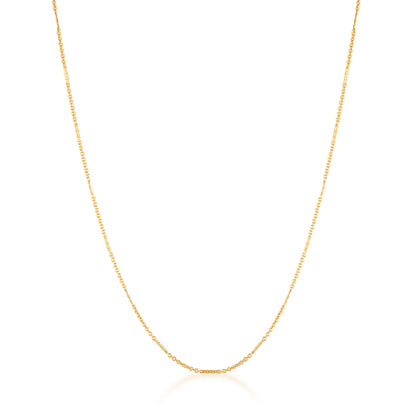 gold filled dapped cable necklace