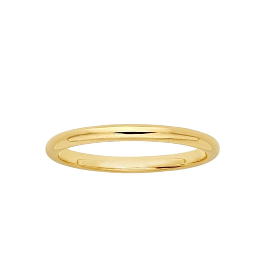 gold filled plain band ring