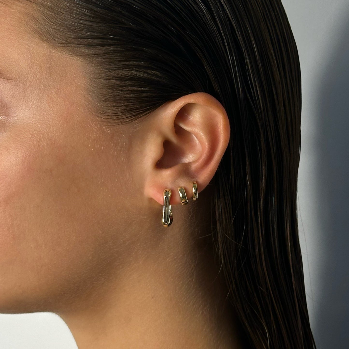 Molten Rectangle Earrings