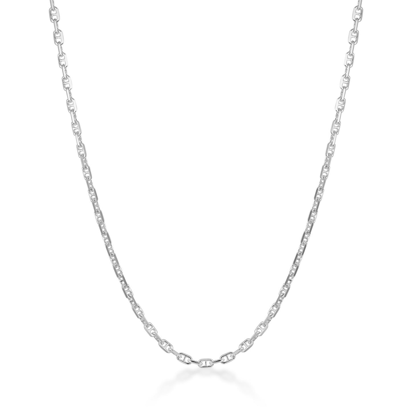 sterling silver anchor chain necklace