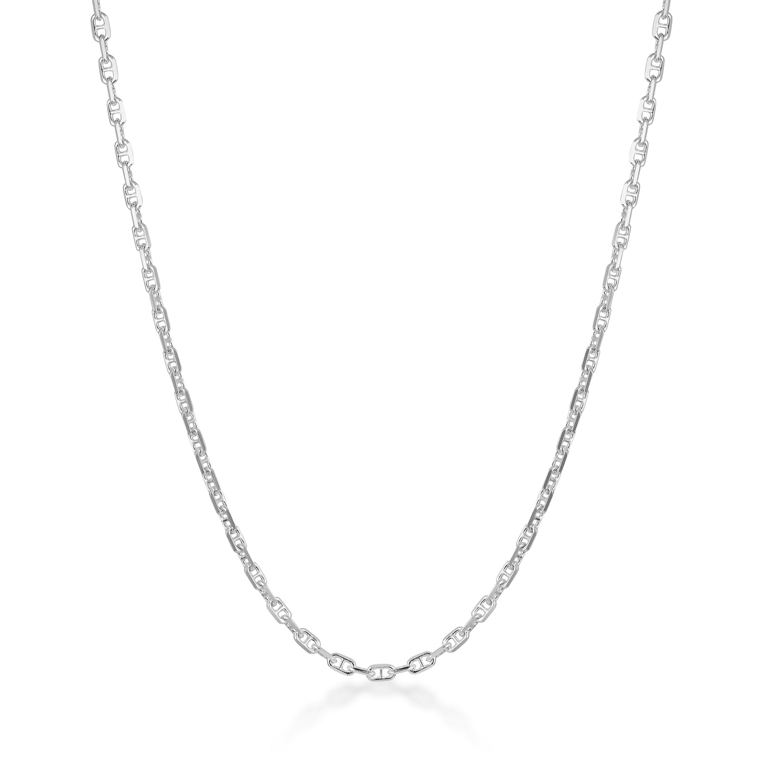 sterling silver anchor chain necklace