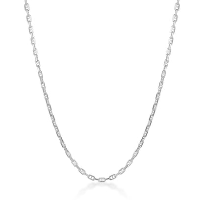 sterling silver anchor chain necklace