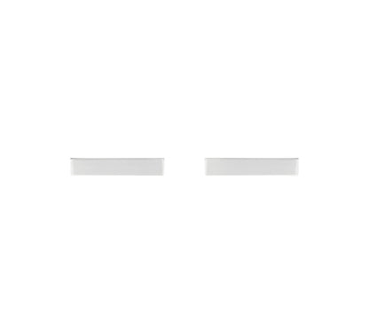 sterling silver bar stud earrings