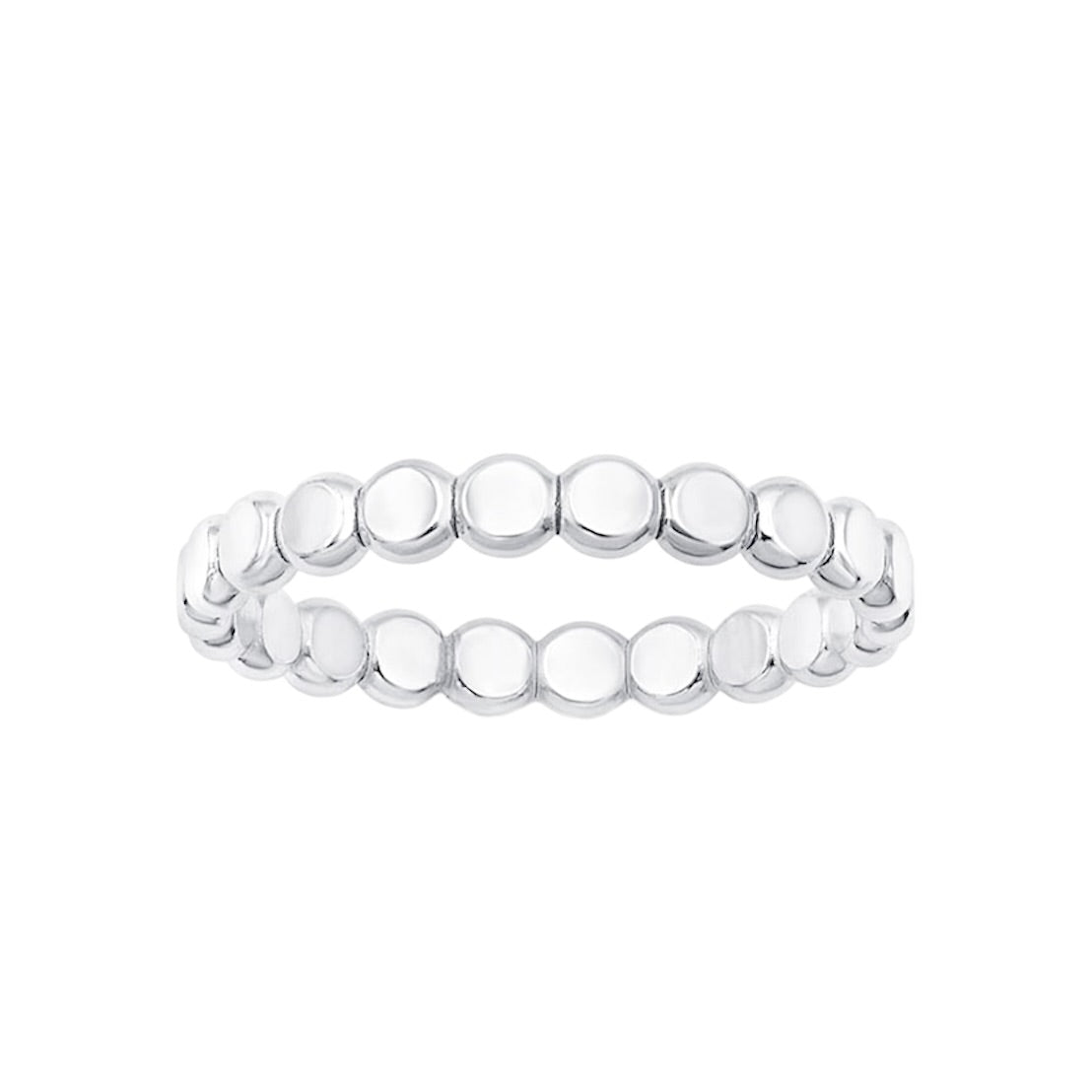 sterling silver beaded ring