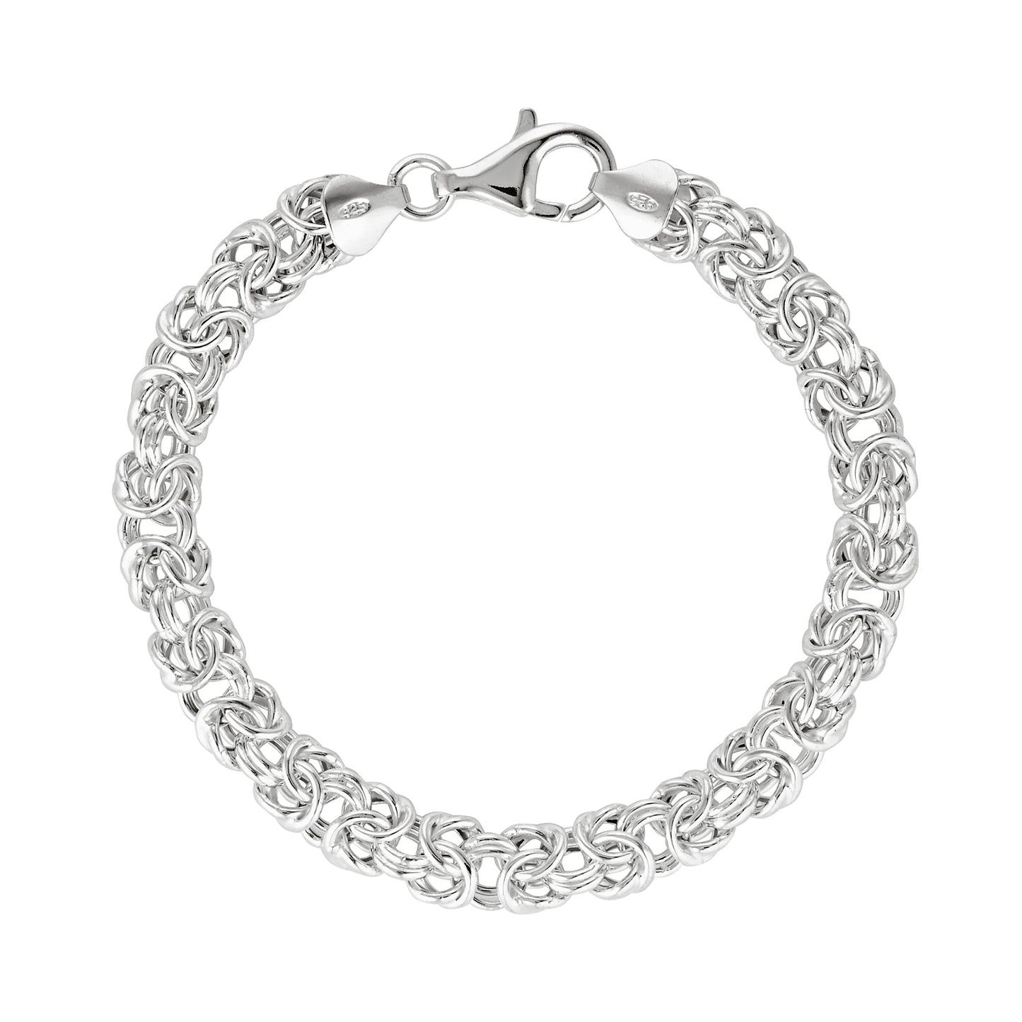 sterling silver byzantine bracelet