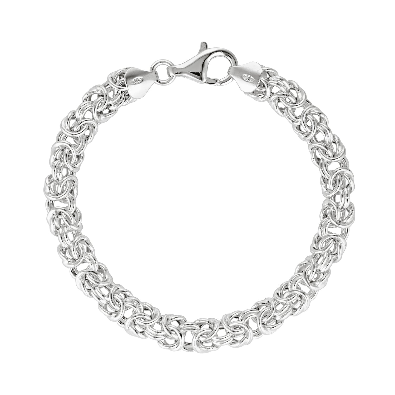 sterling silver byzantine bracelet