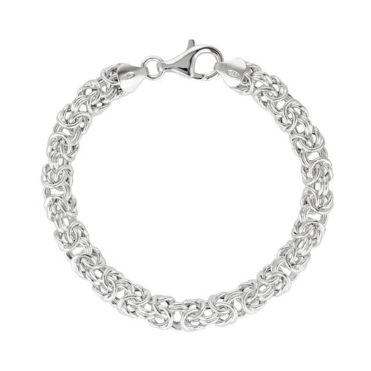sterling silver byzantine bracelet