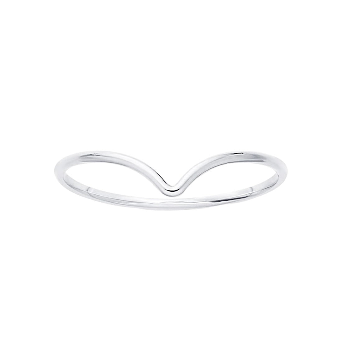 sterling silver chevron ring