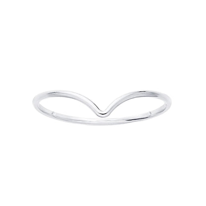 sterling silver chevron ring