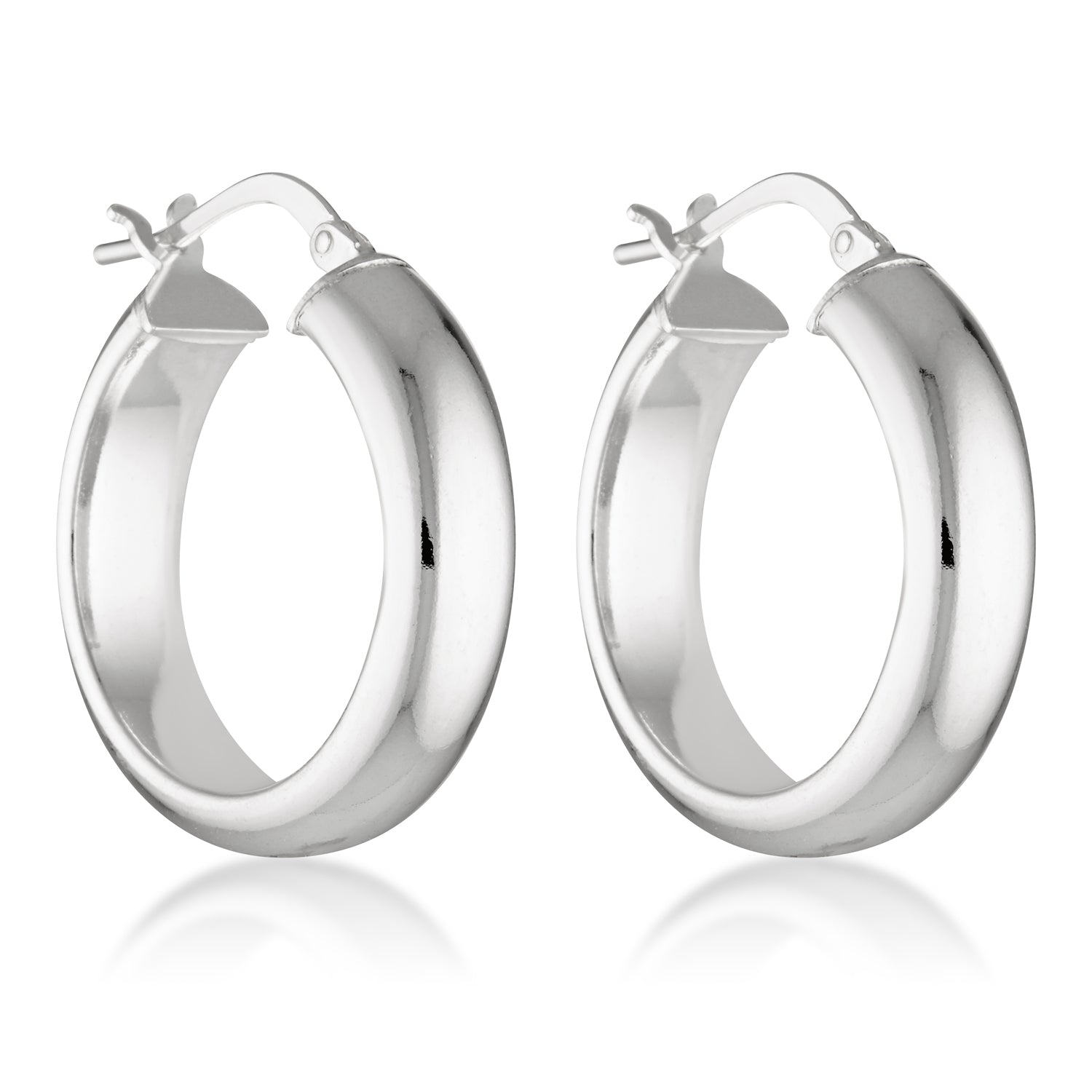 sterling silver classic timeless statement everyday hoops