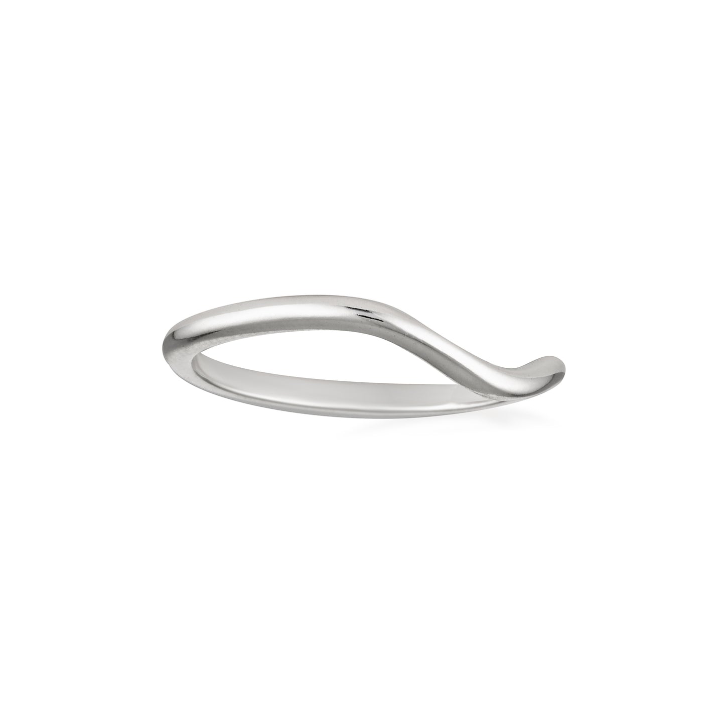 sterling silver dip detailed ring